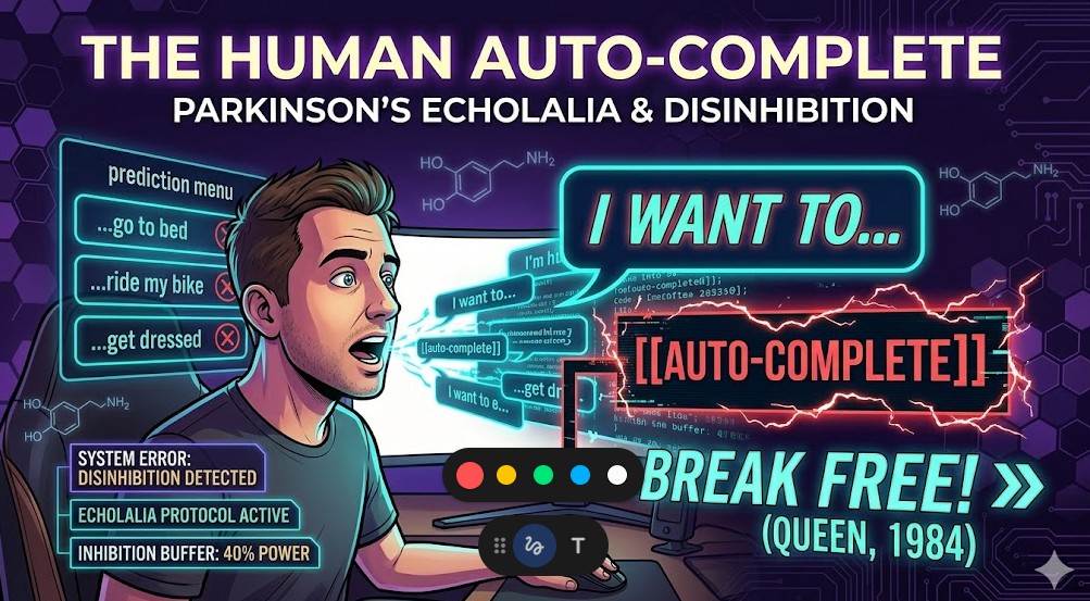 The Human Auto-Complete: Echolalia & Disinhibition