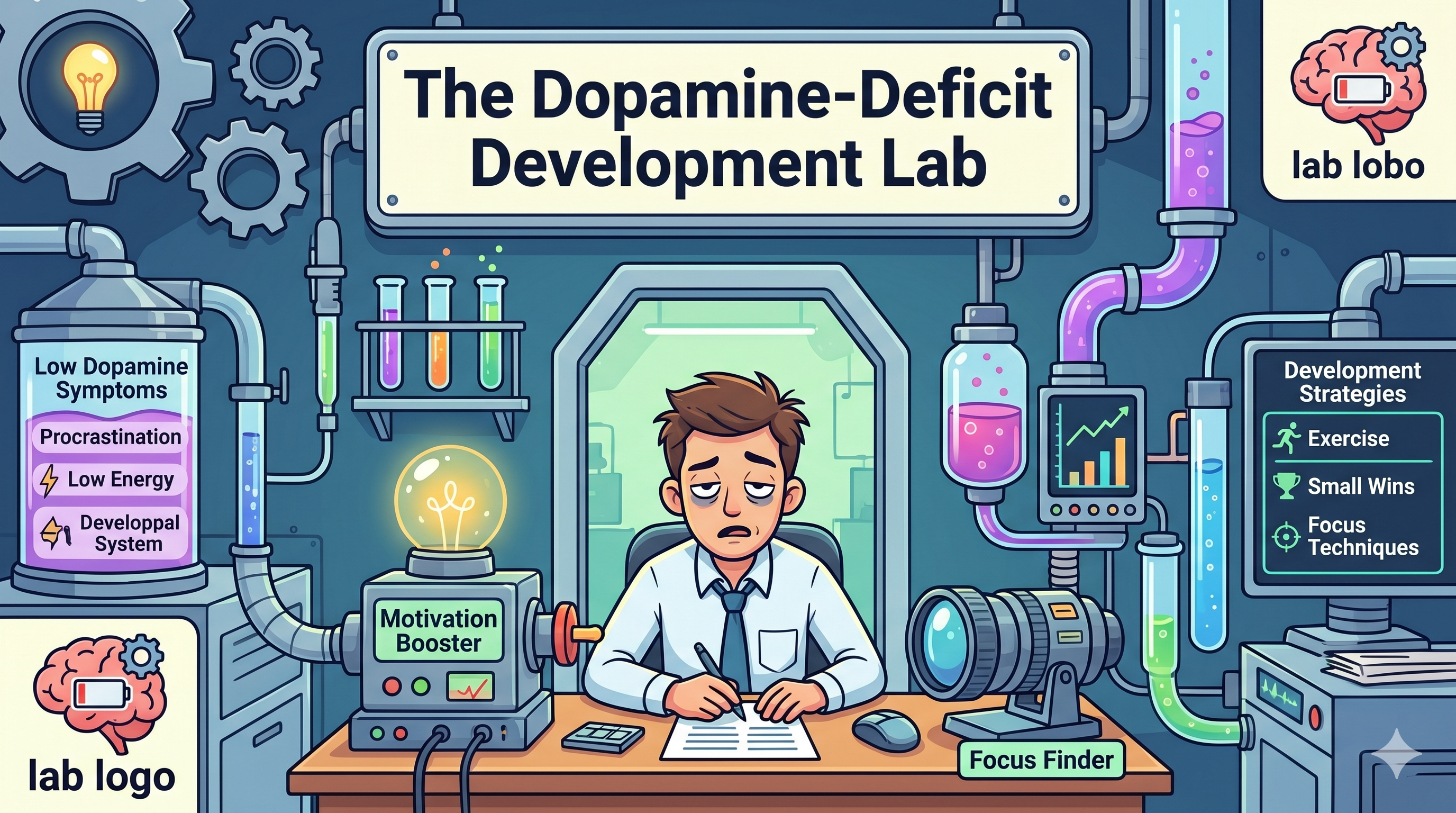 The Dopamine-Deficit Development Lab